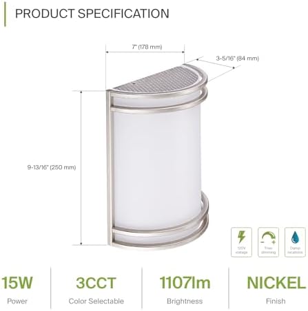 ASD LED Indoor Wall Mount Light Fixture - Image 2