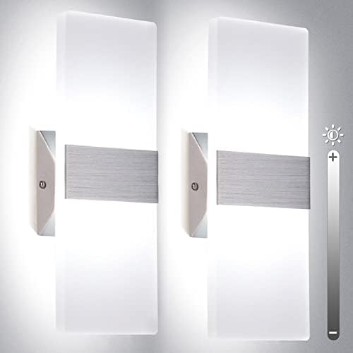 TRLIFE Modern Wall Sconces, Dimmable Wall Sconces Set of 2 Wall Mounted Lights by TRLIFE