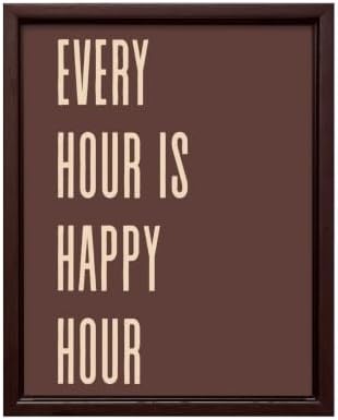 InkFlow Posters Every Hour Happy Hour Canvas Poster by InkFlowPosters