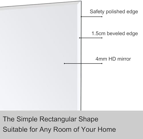 2 Pack 24"x36" Bathroom Vanity Mirror - Image 4