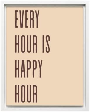InkFlow Posters Every Hour Happy Hour Canvas Poster by InkFlowPosters