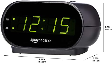 Amazon Basics Small Digital Oval Alarm Clock - Image 6