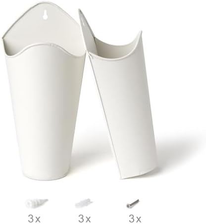 Mkono Metal Wall Planter, Hanging Vase - Image 5