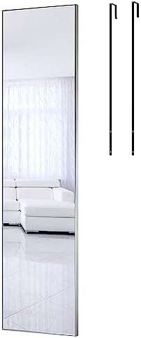 ANYHI 47"x12" Full Length Mirror Over the Door Hang or Wall Mounted by ANYHI