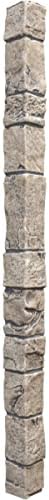 Universal Outside Corner for EverStone Faux Stone Siding Panels, Linen Graphite by EkenaMillwork