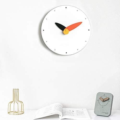 Stephanie Imports Modern Minimalist Orange & Black Wall Clock - Image 5