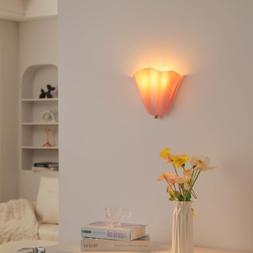 Flower Glass Wall Sconce, Decorative Wall Light - Image 5