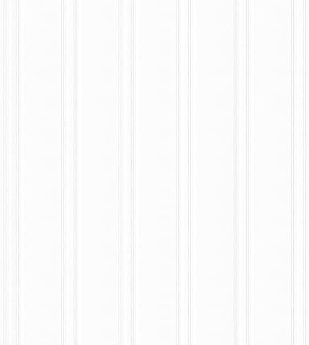 ReWallpaper Beadboard Wallpaper Peel and Stick White Contact Paper Cabinets by ReWallpaper
