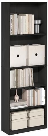 Furinno Jaya Book Shelf, 5-Tier Tall Book Shelf, Bookcase by Furinno-FitsYourSpaceFitsYourBudget