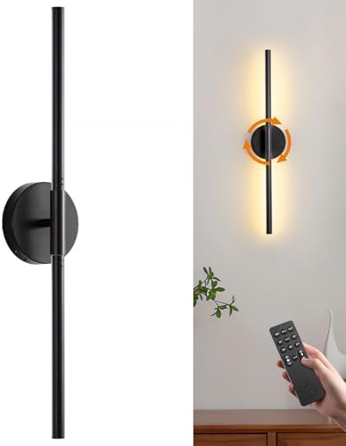 Battery Operated Wall Sconce, 30 Inch, Rechargeable by Easesonic