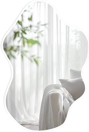 Irregular Wall Mirrors 24x36 Inch, Cloud Shaped Bathroom Mirror by DUQIMOWALLMIRRORS