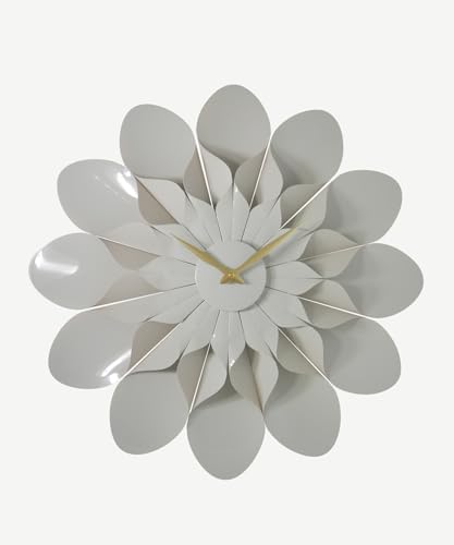 ARCHI Floro - The Blooming Elegance Grey Flower Wall Clock - Image 2