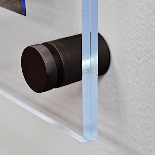 Azar Displays 105540-BLK Acrylic Floating Double Panel Wall Frame, Overall - Image 7