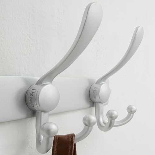 Dseap Coat Rack Wall Mount, Heavy Duty 12-Gauge Base vs Flimsy 1mm, - Image 4