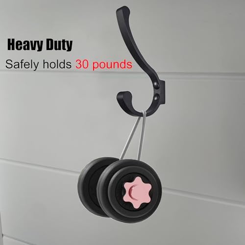 Coat Hooks for Wall, Heavy Duty Large Wall Hooks for Hanging Wall Mounted Metal - Image 5