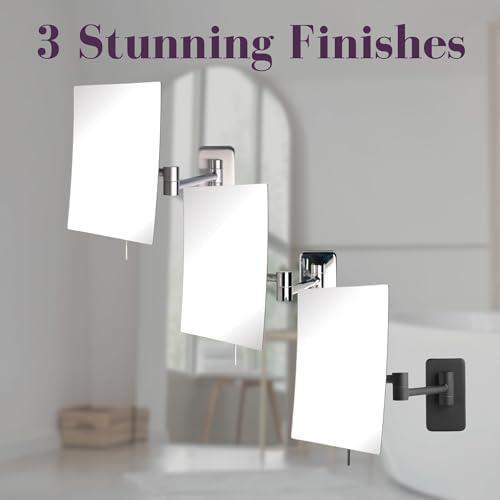 JERDON Wall-Mounted Makeup Mirror - Image 6