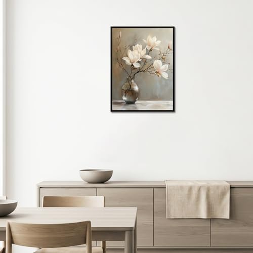daktenn Floral Canvas Wall Art Bathroom Wall Art Pictures Wall Decor Home Decor - Image 5