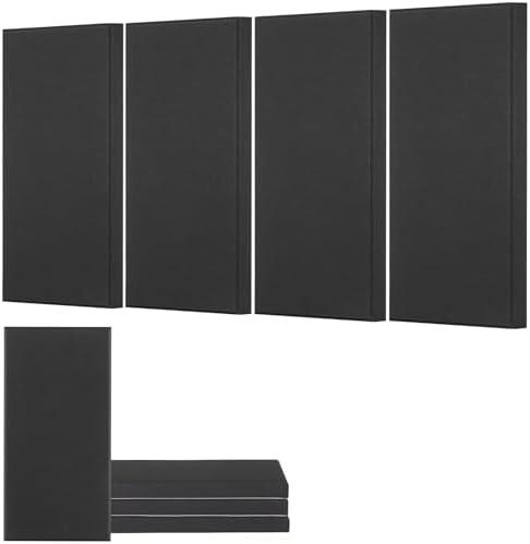 VEVOR 4 PCS Acoustic Panels, 2 inch Thick 23.6 x 11.8 inch Fiberglass Sound by VEVOR