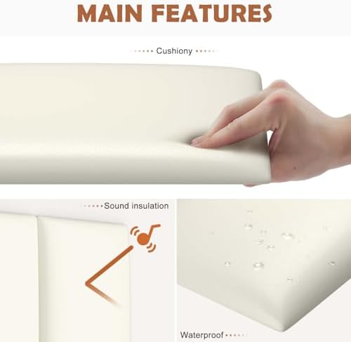 IFNOW Wall Mounted Headboard, Peel and Stick Panels - Image 3