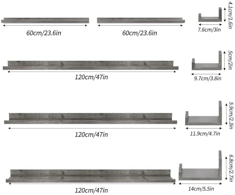 Giftgarden 47 Inch Long Floating Shelves - Image 3