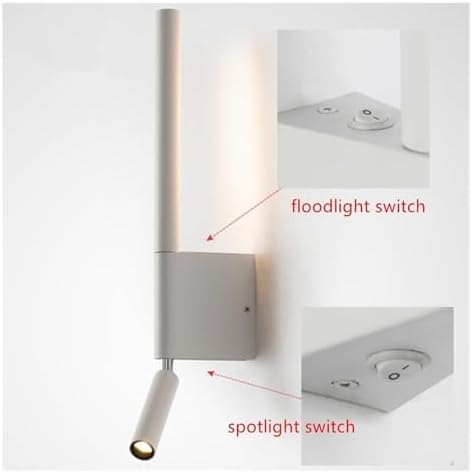 Bedside Wall Lamps 2 Heads 330 Degree Rotation Adjustable Wall Lamp Reading - Image 5
