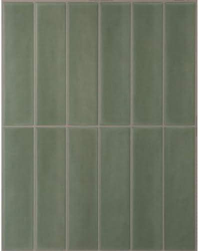 Smart Tiles Peel and Stick backsplash, Stacked Olive Green by SmartTiles-OriginalPeelandStickBacksplashTiles