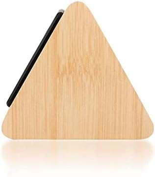 GEARONIC Digital Alarm Clock Wooden Alarm Clock Wood Modern Triangle Alarm - Image 6