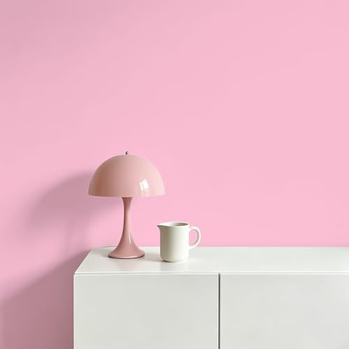 Pink Peel and Stick Wallpaper 15.7"x196" Solid Colour Contact Paper Modern - Image 3