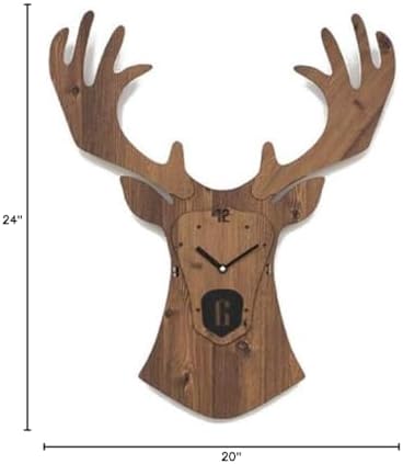 Stephanie Imports Modern Minimalist Reindeer Light Wall Clock - Image 6