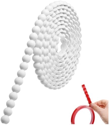 Leinuosen Flexible Bead Molding Trim Peel and Stick White 20ft /15 mm by Leinuosen
