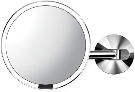 simplehuman 8" Sensor Makeup Mirror, Wall Mount, 5X Magnification, Hard-Wired by Unknown