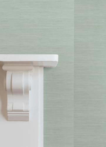 Society Social x WallPops Classic Faux Grasscloth Whisper Mint Peel and Stick - Image 2