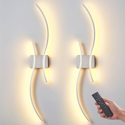 Wireless Wall Sconces Set of Two by Unknown