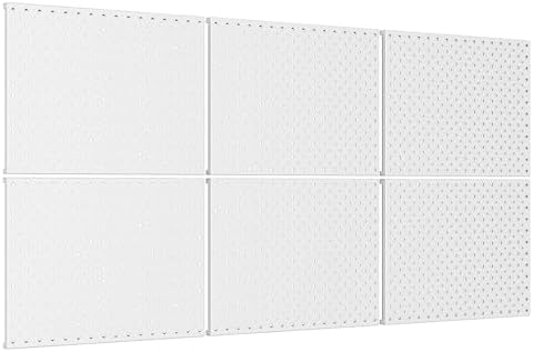 TORACK 6 PCS 12x16 in Metal Boards, Tool Organizer Pegboard 24x48 in by TORACK