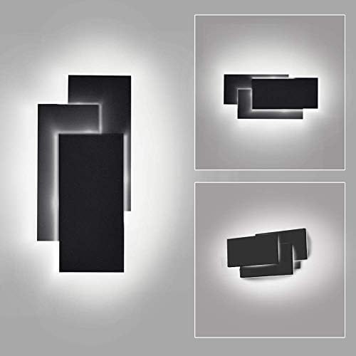 Ralbay 24W Black Wall Sconces Indoor Modern LED Wall Light - Image 2
