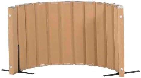 Angeles Room Divider, Acoustic Room Divider Panel, Natural Tan by Angeles
