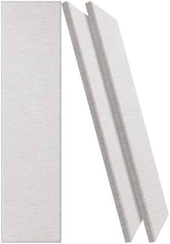 BUBOS 2-Pack Fabric Acoustic Panels 47.2x11.8x1", Self-Adhesive Sound Panel by BUBOS