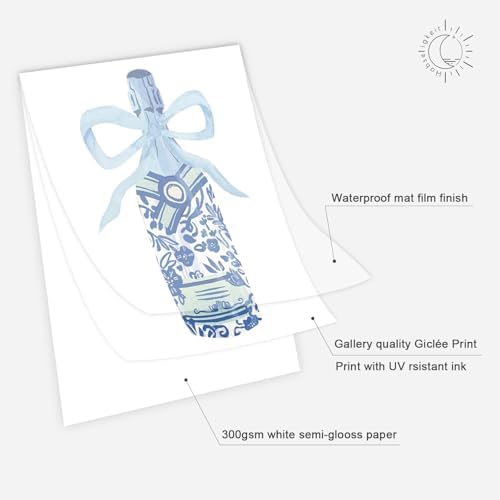 Habseligkeit Blue Cute Room Decor, Fashion Woman Wall Art Prints, Posters - Image 3
