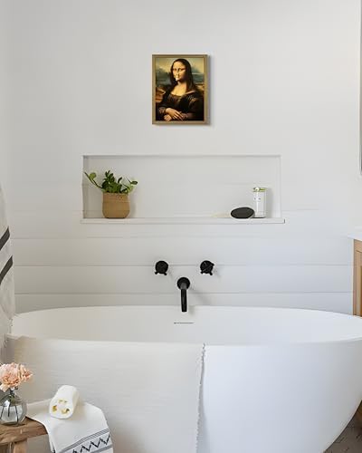 Funny Mona Lisa Bathroom Wall Art, Mona Lisa - Image 5
