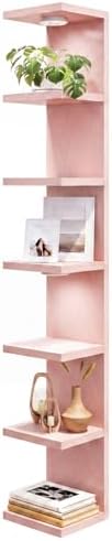 Fixwal 7 Tier Wall Shelf with LED Lights Lack Shelf by Fixwal