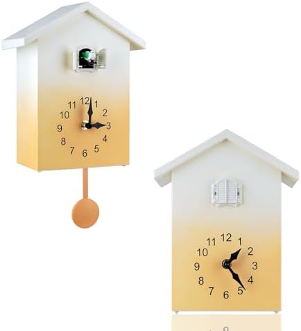 KEYPOWER Cuckoo Clock Cuckoo Wall Clock, Natural Bird Voices Or Cuckoo Call by KEYPOWER