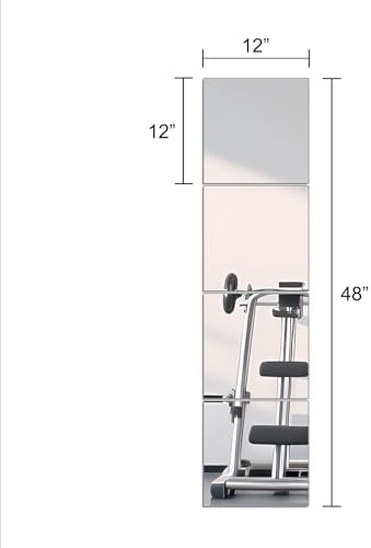 Glass Full Length Wall Mirror Tiles - Image 3