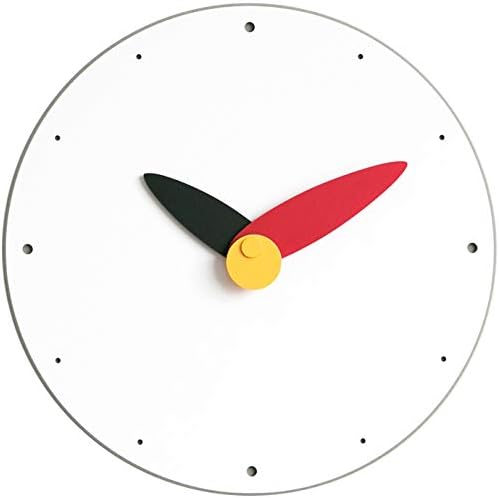 Stephanie Imports Modern Minimalist Red & Black Wall Clock by StephanieImports