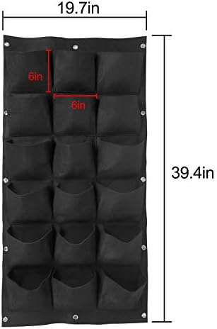 ZOENHOU 2 Pack Total 36 Roomy Pockets Vertical Garden Planter, Wall-Hanging - Image 2