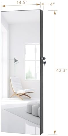 Full Length Mirror Jewelry Cabinet - Image 5