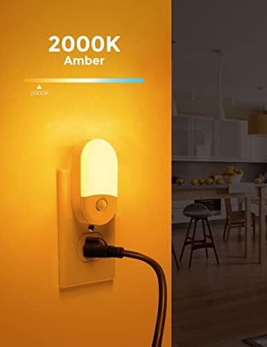 L LOHAS LED Motion Sensor Night Light, Amber Night Lights Plug into Wall - Image 2