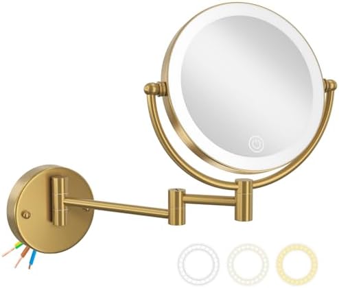 8" Magnifying Makeup Mirror Wall Mounted by LEDOOLE