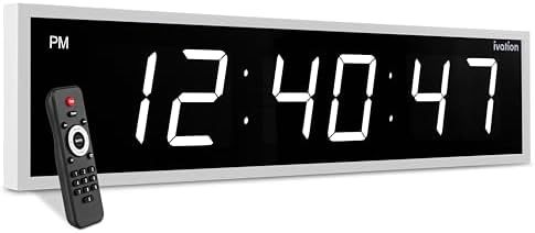 Ivation Oversized Digital Wall Clock by Ivation