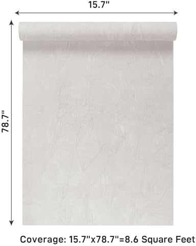VaryPaper 15.7"x78.7" White Crushed Velvet Peel and Stick Wallpaper Soft Fabric - Image 6