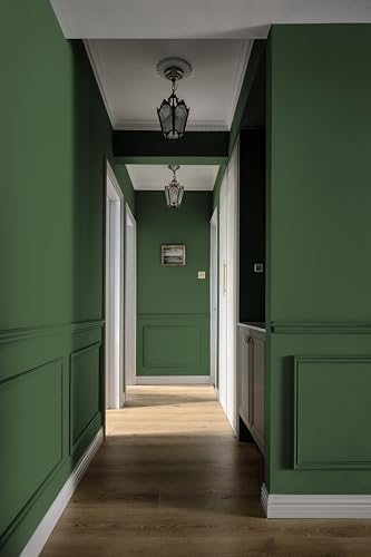 Yasinet 17.7" x393.7"Dark Green Peel and Stick Wallpaper Green Contact Paper - Image 6